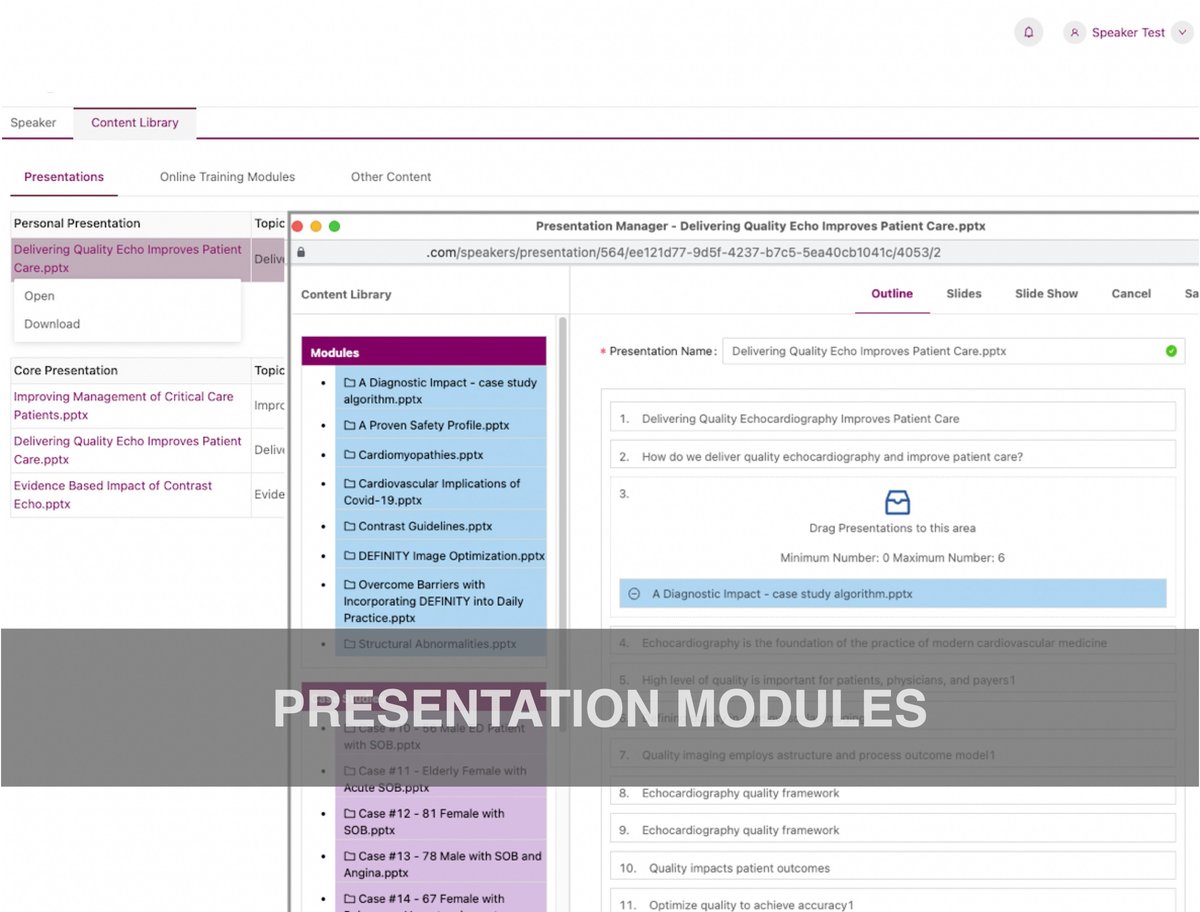 SPV - presentation modules