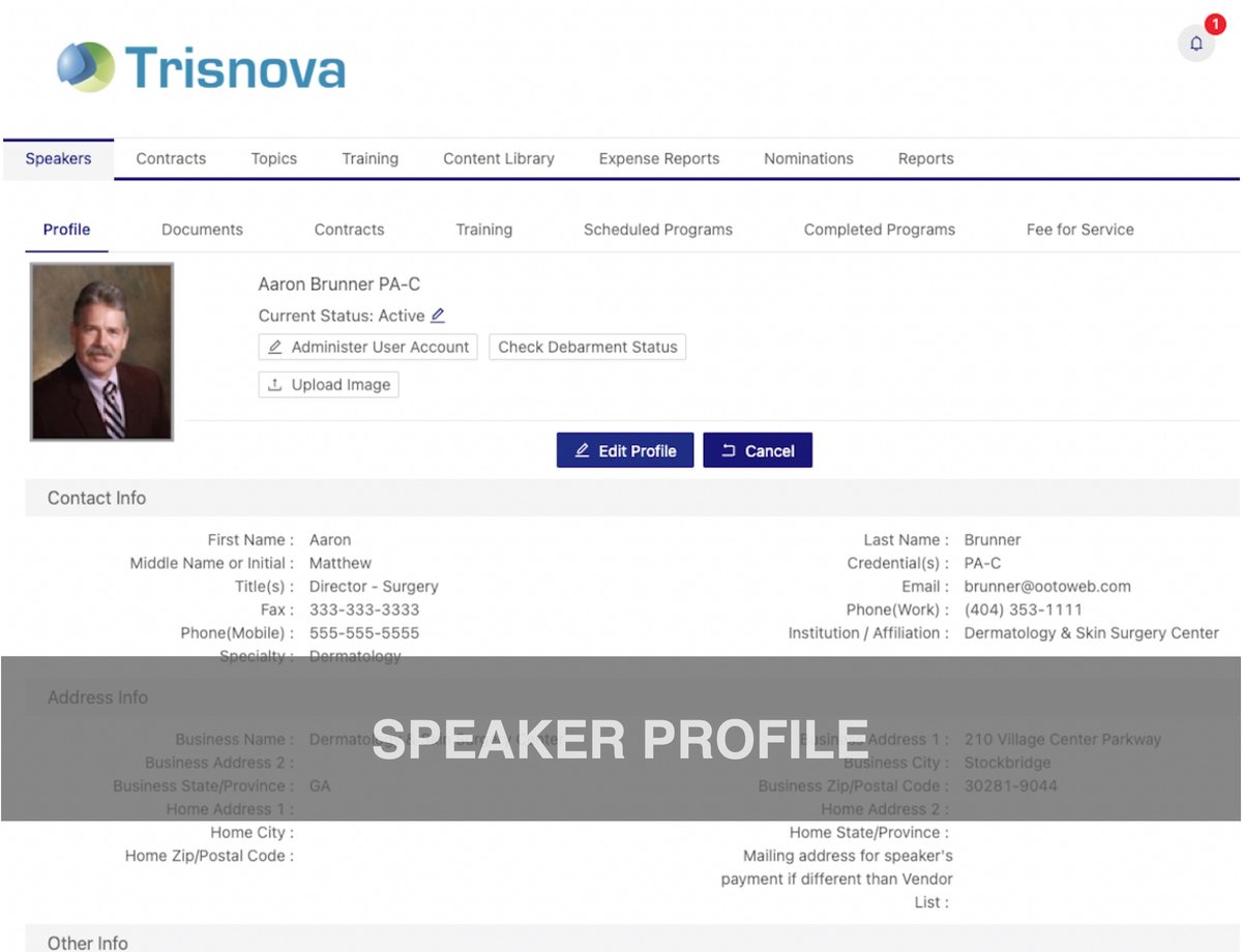 SPV Speaker Profile